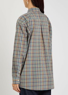 Toteme Checked Cotton-poplin Shirt Grey