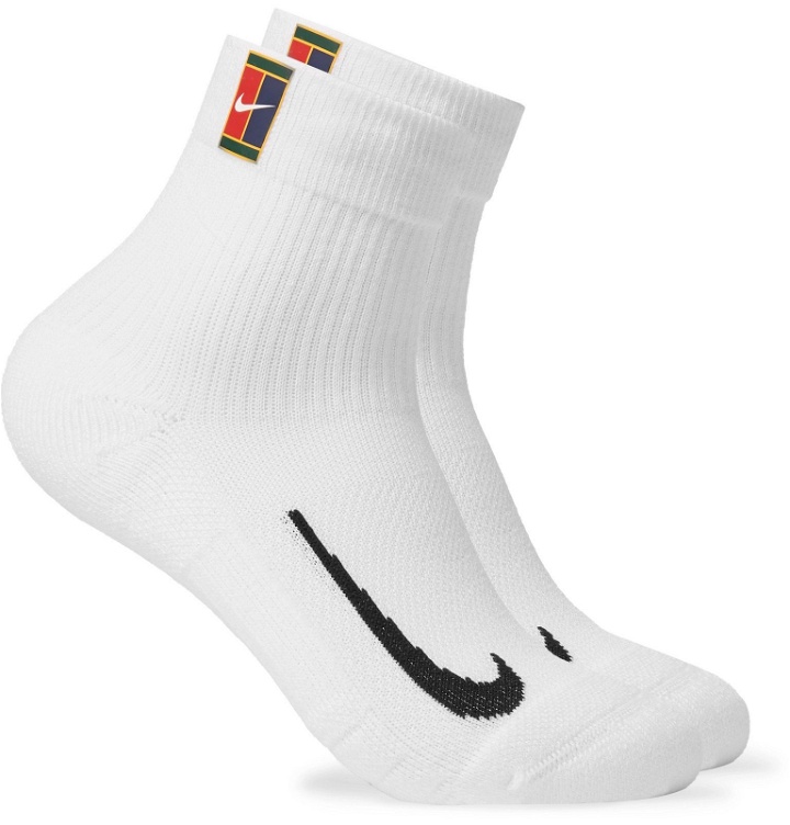 Photo: Nike Tennis - NikeCourt Multiplier Cushioned Dri-FIT Tennis Socks - White