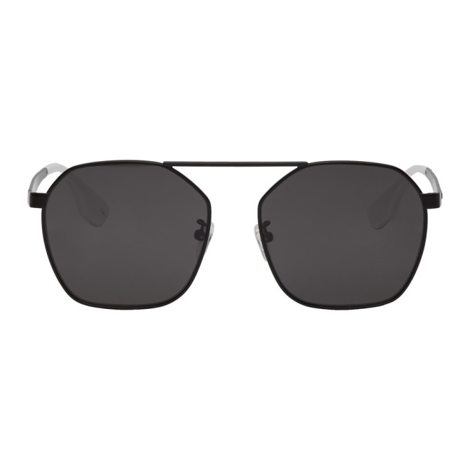 Photo: McQ Alexander McQueen Black and Grey MQ0076 Sunglasses