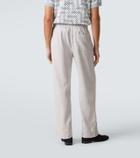 Frescobol Carioca Luan linen and cotton-blend straight pants