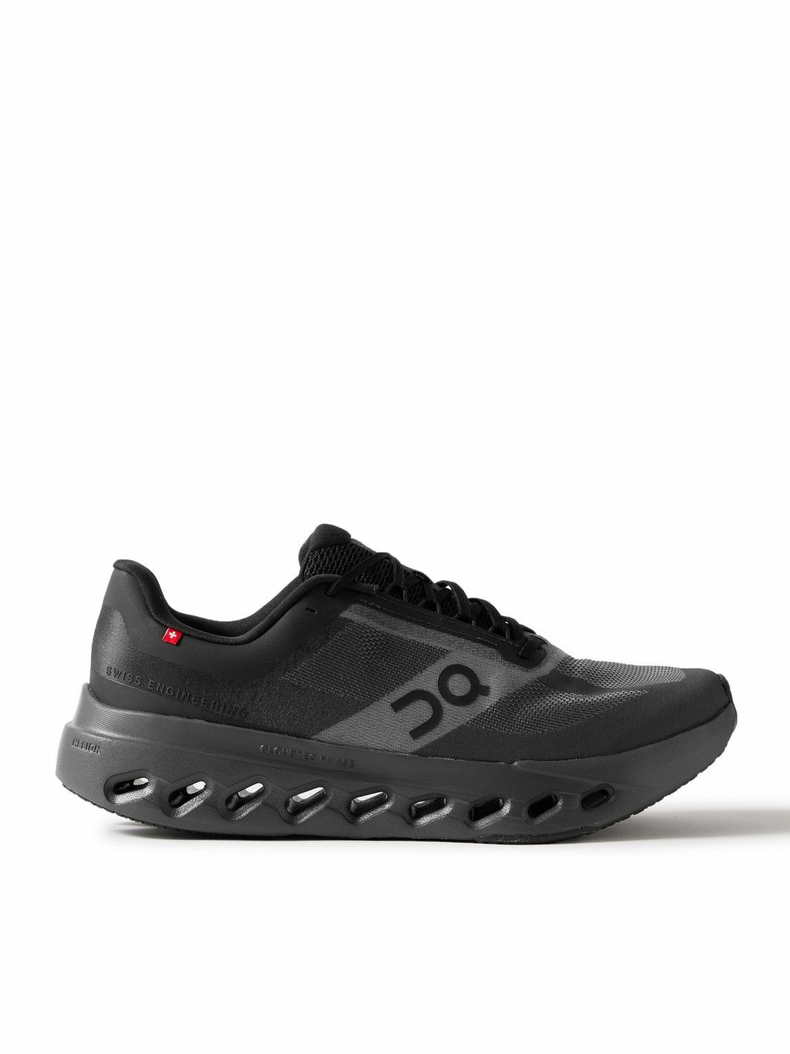 ON - Cloudsurfer Next Rubber-Trimmed Mesh Running Sneakers - Black