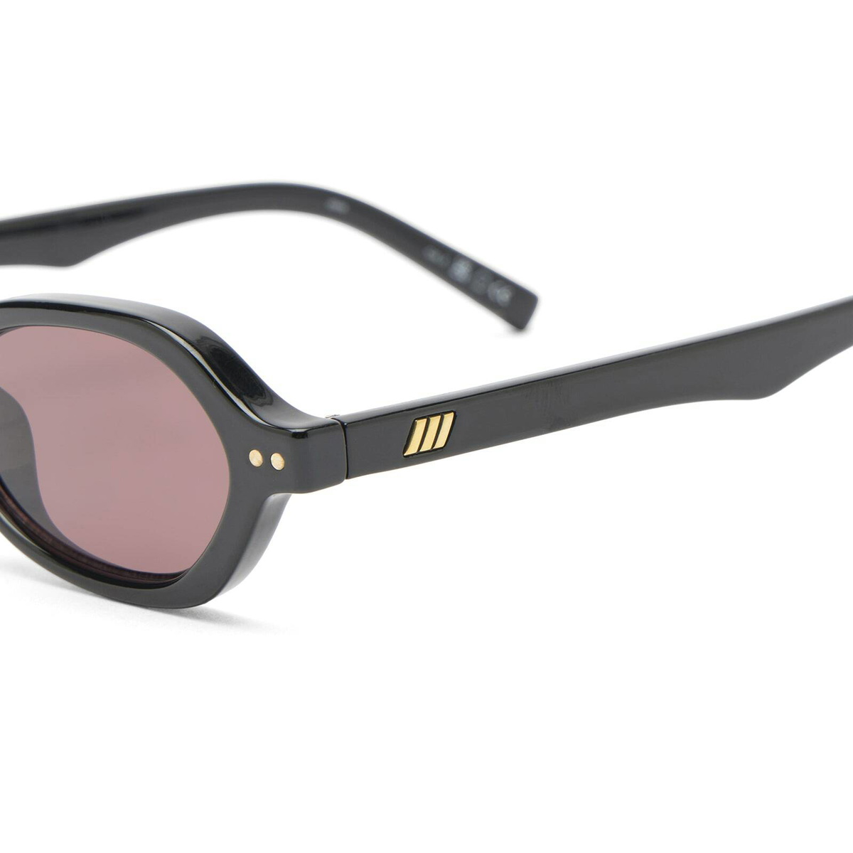 Le Specs Foundry + Sunglasses in Black/Smokey Brown Mono 