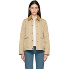 Burberry Beige Quilted Nylon Jacket