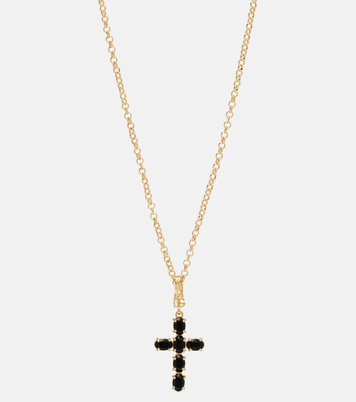Dolce&Gabbana Cross embellished chain necklace