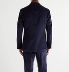 Caruso - Slim-Fit Unstructured Cotton-Blend Corduroy Suit Jacket - Blue