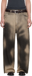 LU'U DAN Gray Side Zip Jeans