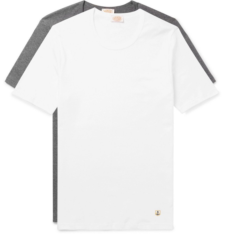 Photo: Armor Lux - Two-Pack Slim-Fit Cotton-Jersey T-Shirts - Multi