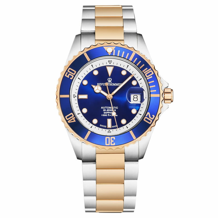 Photo: Revue Thommen Diver Automatic Blue Dial Mens Watch 17571.2455