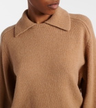 Khaite Jackson wool and cashmere polo sweater