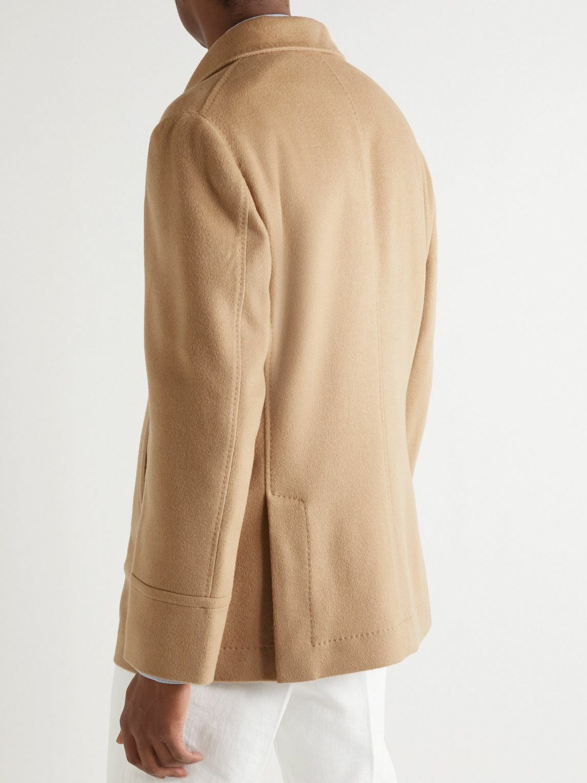 Brunello Cucinelli - Double-Breasted Camel Hair Peacoat - Brown