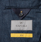 Canali - Kei Slim-Fit Unstructured Herringbone Wool Blazer - Blue
