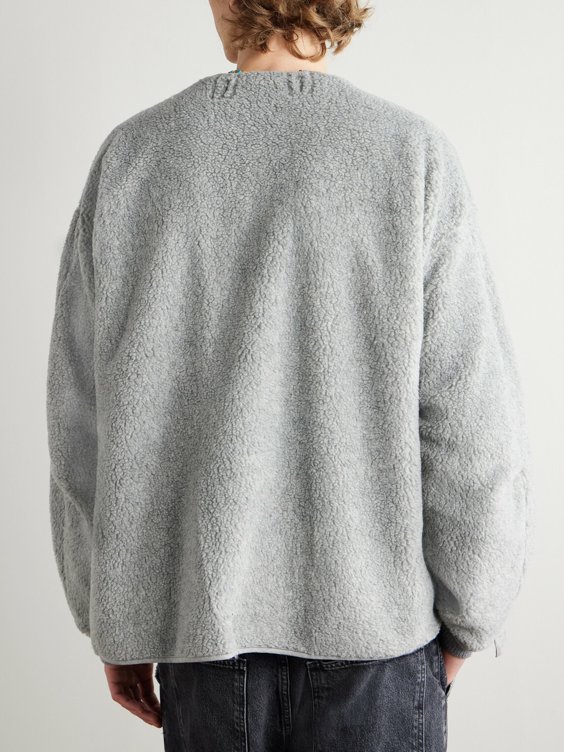 OrSlow - M-65 Shell-Trimmed Fleece Coat Liner - Gray