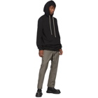 Rick Owens Black Long Hoodie