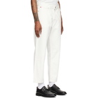 Hugo White Relaxed-Tapered-Fit Jeans