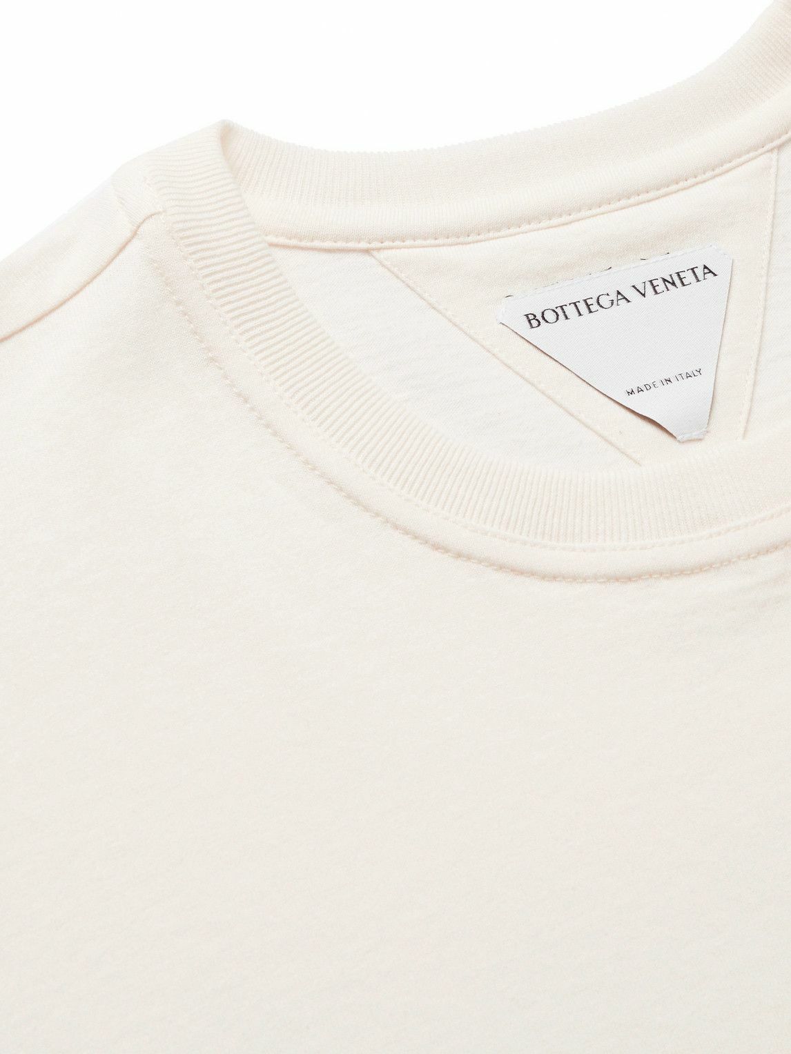 【BOTTEGA VENETA】Sunrise Light Cotton Round Neck T-shirt Bottega Veneta Sunrise Light Cotton T Shirt Bottega Veneta