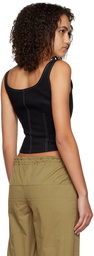 Yuzefi Black Hook-Eye Camisole