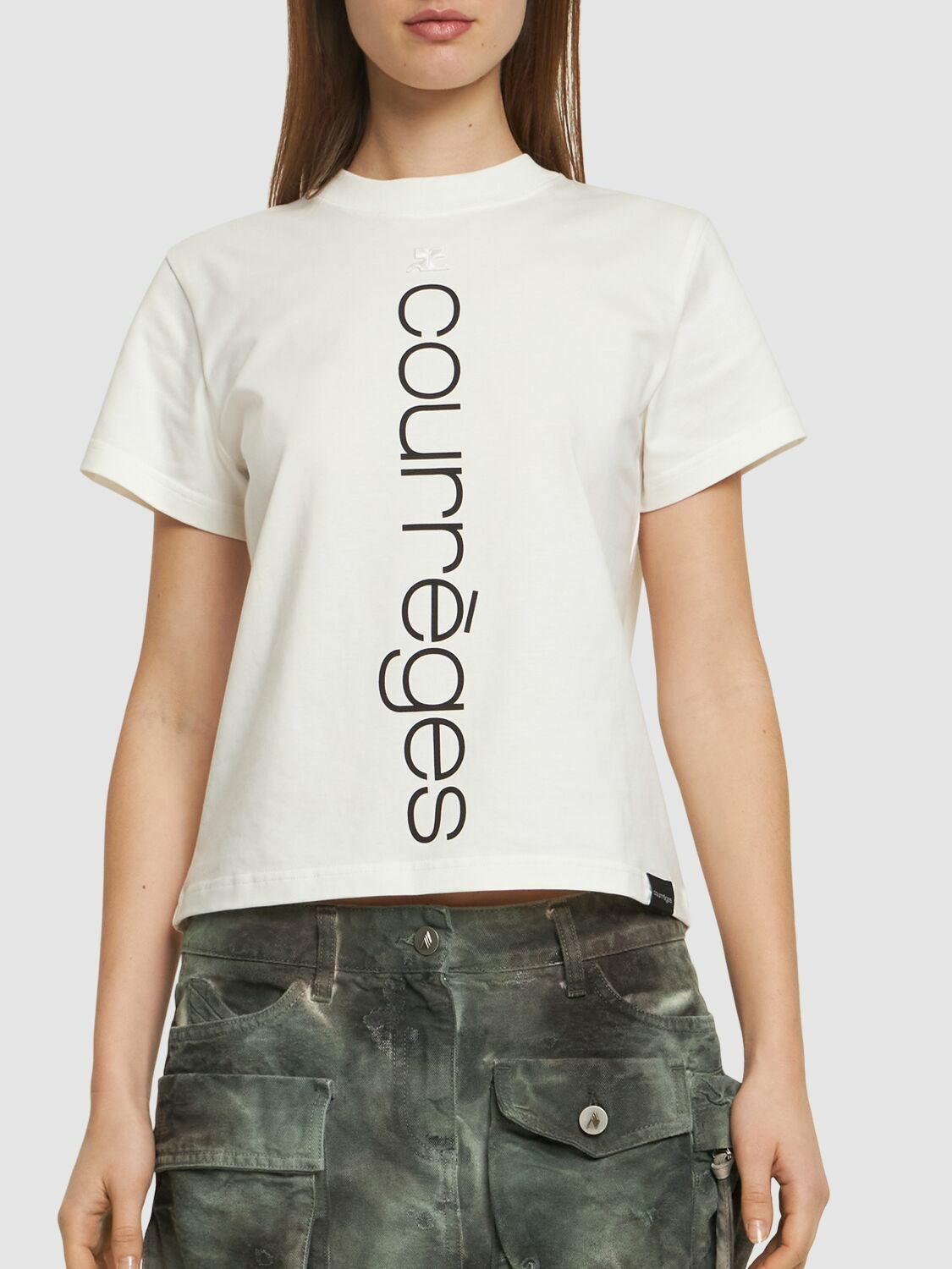クレージュ COURREGES Tシャツ AC ストレート プリンテッド T