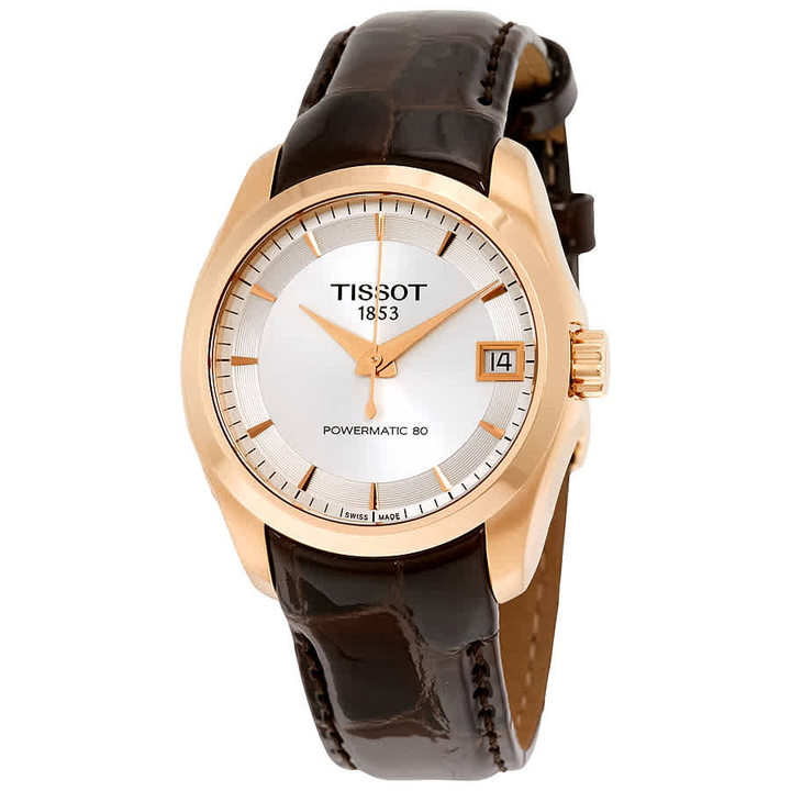 Photo: Tissot Couturier Automatic Silver Dial Ladies Watch T0352073603100