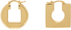 JACQUEMUS Gold Les Classiques 'Les boucles rond carré' Earrings