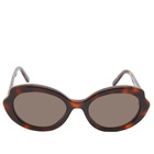Loewe Eyewear Women's Loewe Slim Sunglasses in Dark Havana/Brown 