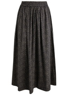 Skall Studio Dagny Floral-print Cotton Midi Skirt Black