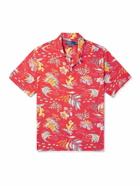 Polo Ralph Lauren - Convertible-Collar Printed Voile Shirt - Red