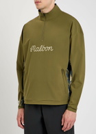 Malbon Tour Divot Logo Camouflage Half-zip Stretch-jersey Jacket Multicoloured
