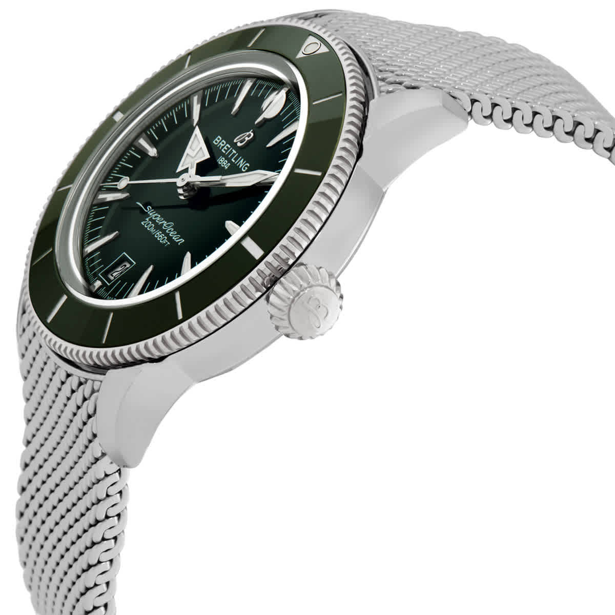 Breitling Superocean Heritage Automatic Green Dial Mens Watch AB3110361L1A1