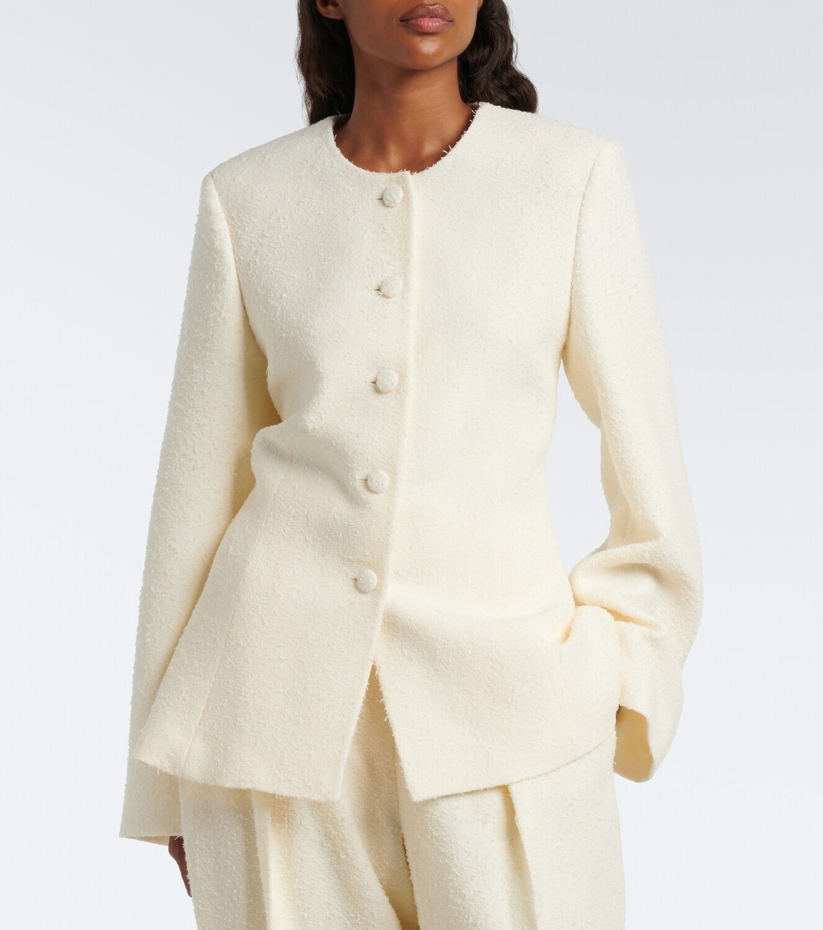 Róhe Wool-blend bouclé jacket