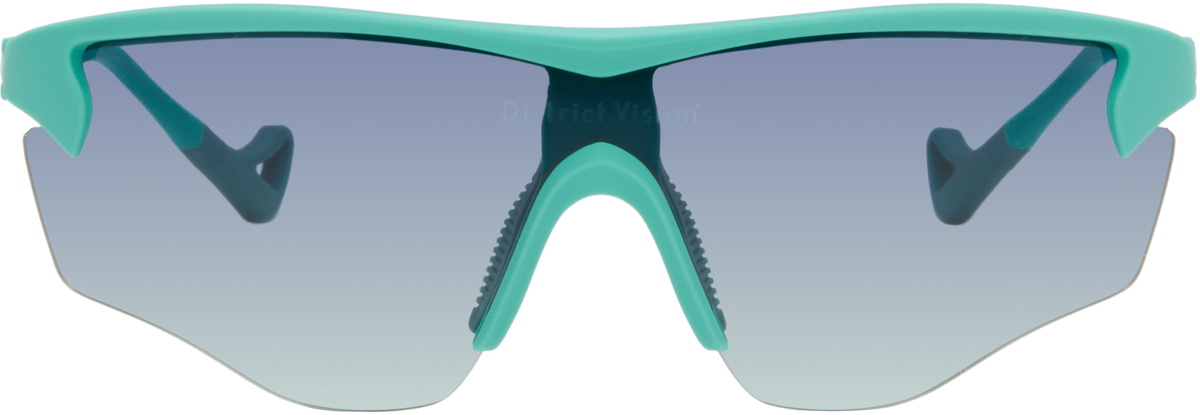 District Vision Blue Junya Racer Sunglasses