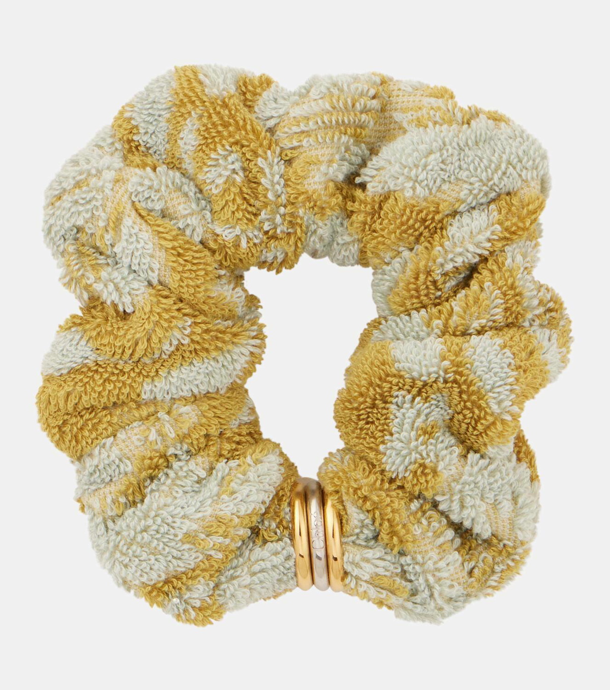 Chloé Floral cotton terry scrunchie