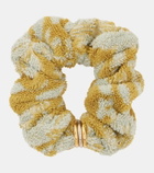 Chloé Floral cotton terry scrunchie