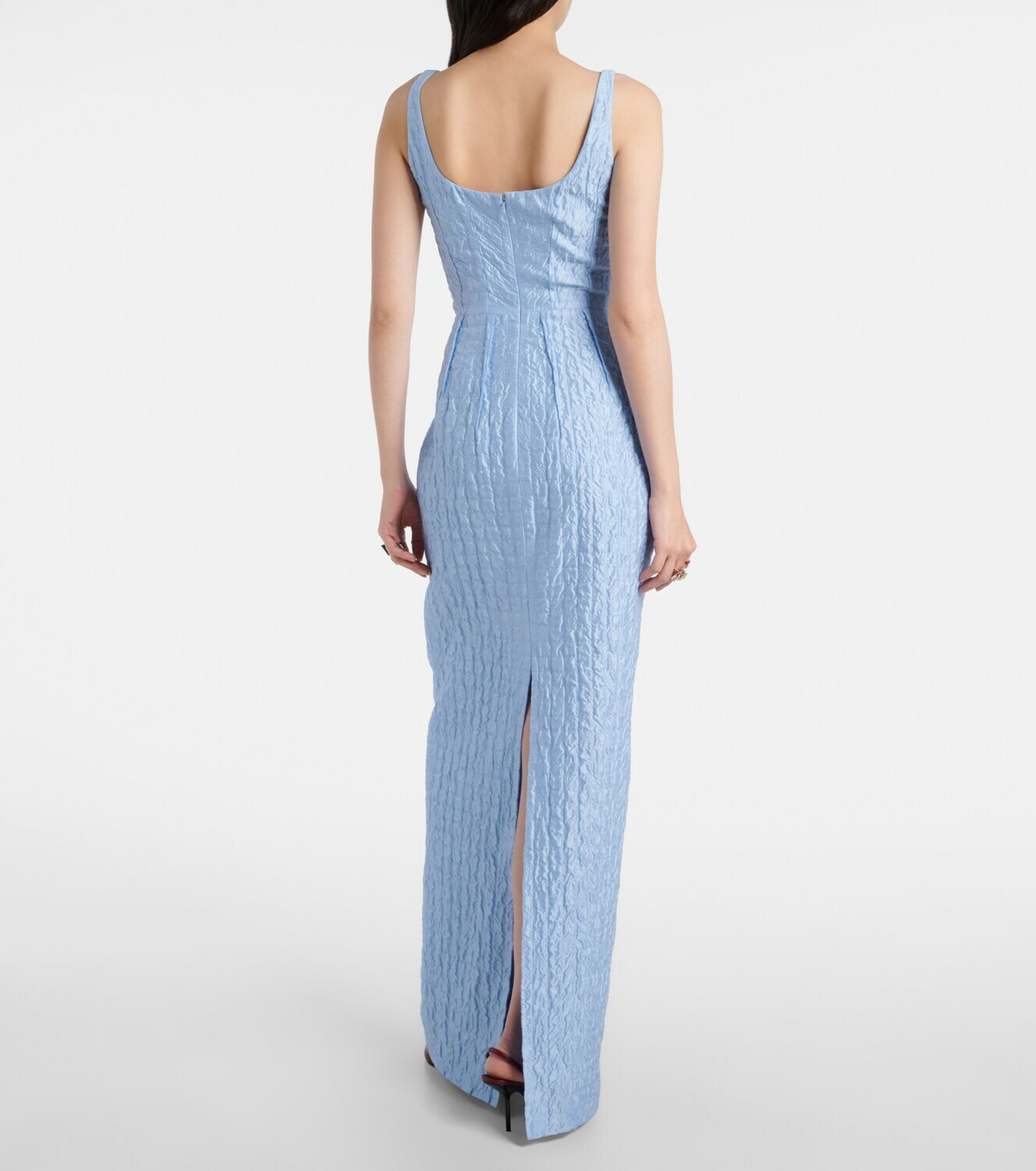 Emilia Wickstead Sharon seersucker gown