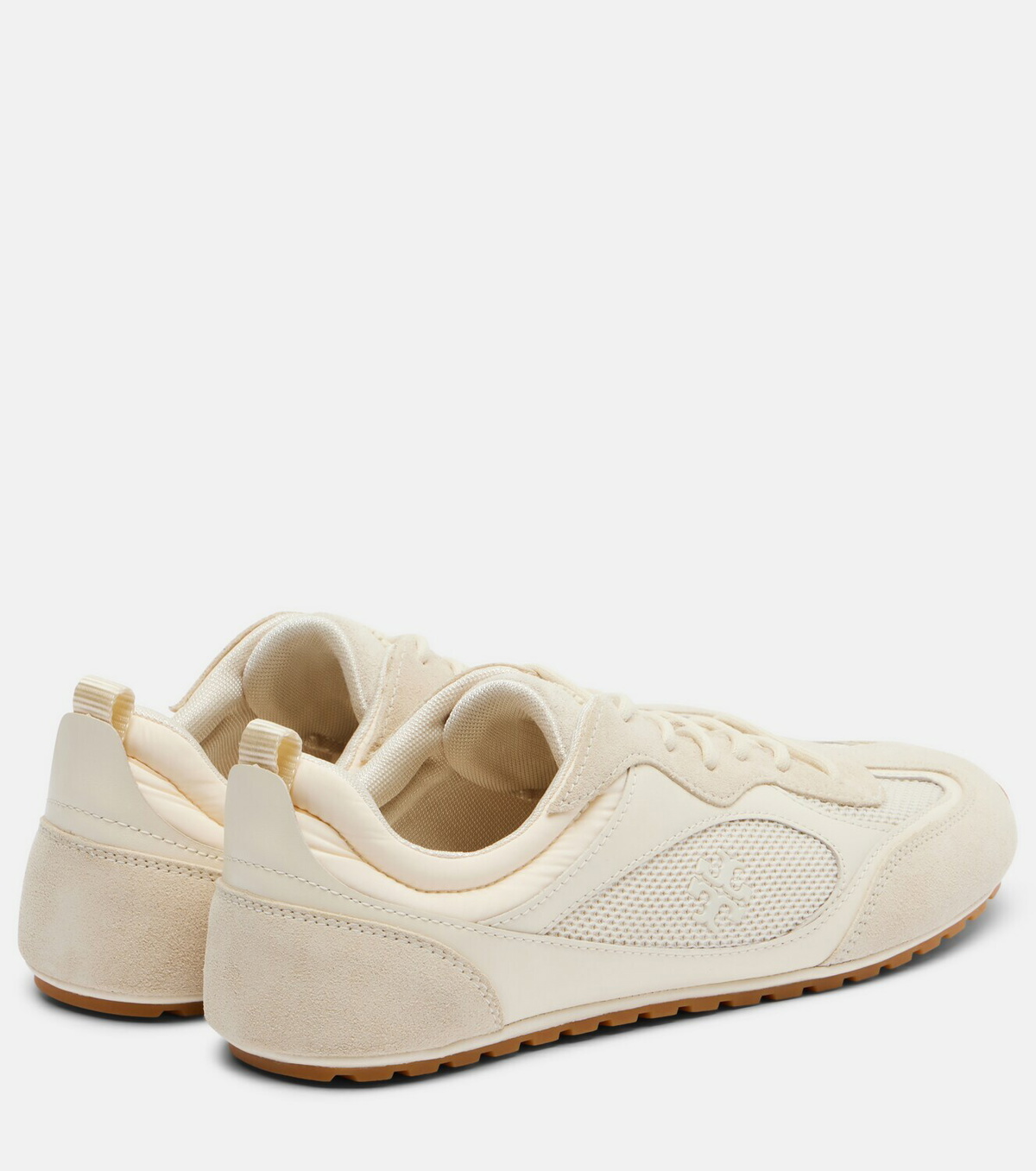 Tory Burch Field suede and leather-trimmed sneakers
