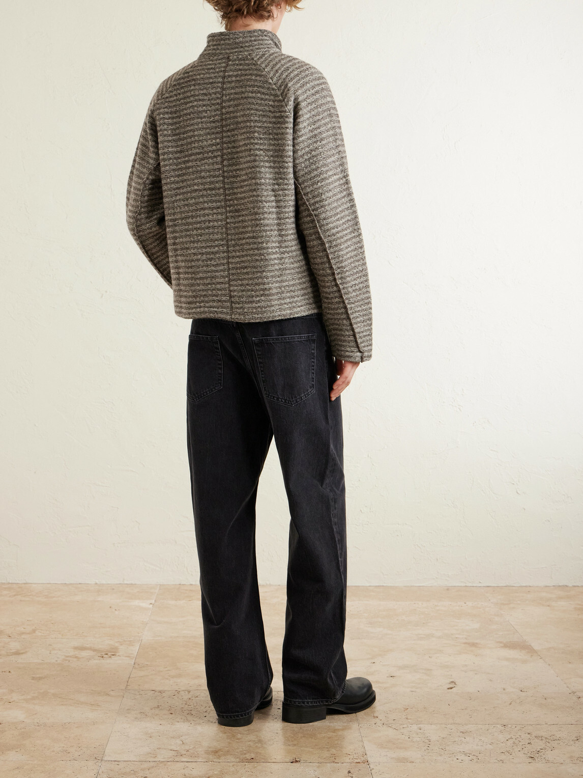 mfpen - Leisure Wool Zip-Up Sweater - Brown