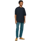 Loewe Navy and Burgundy Circle T-Shirt