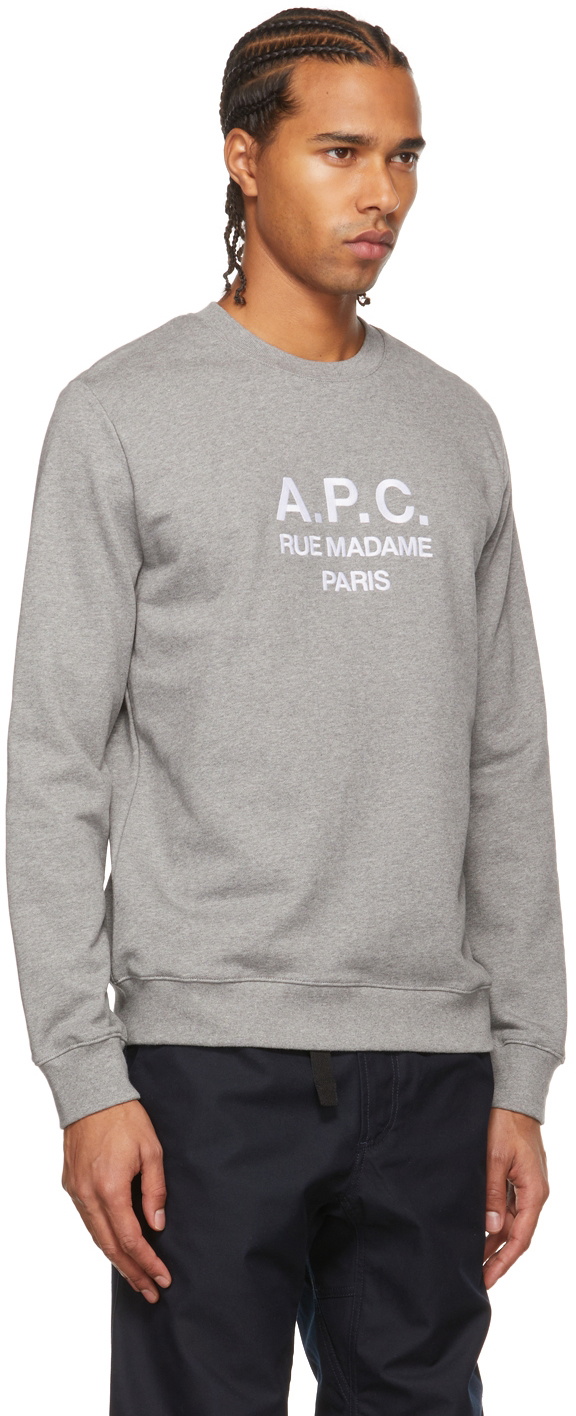 A.P.C Rufus Embroiled deals Sweatshirt grey