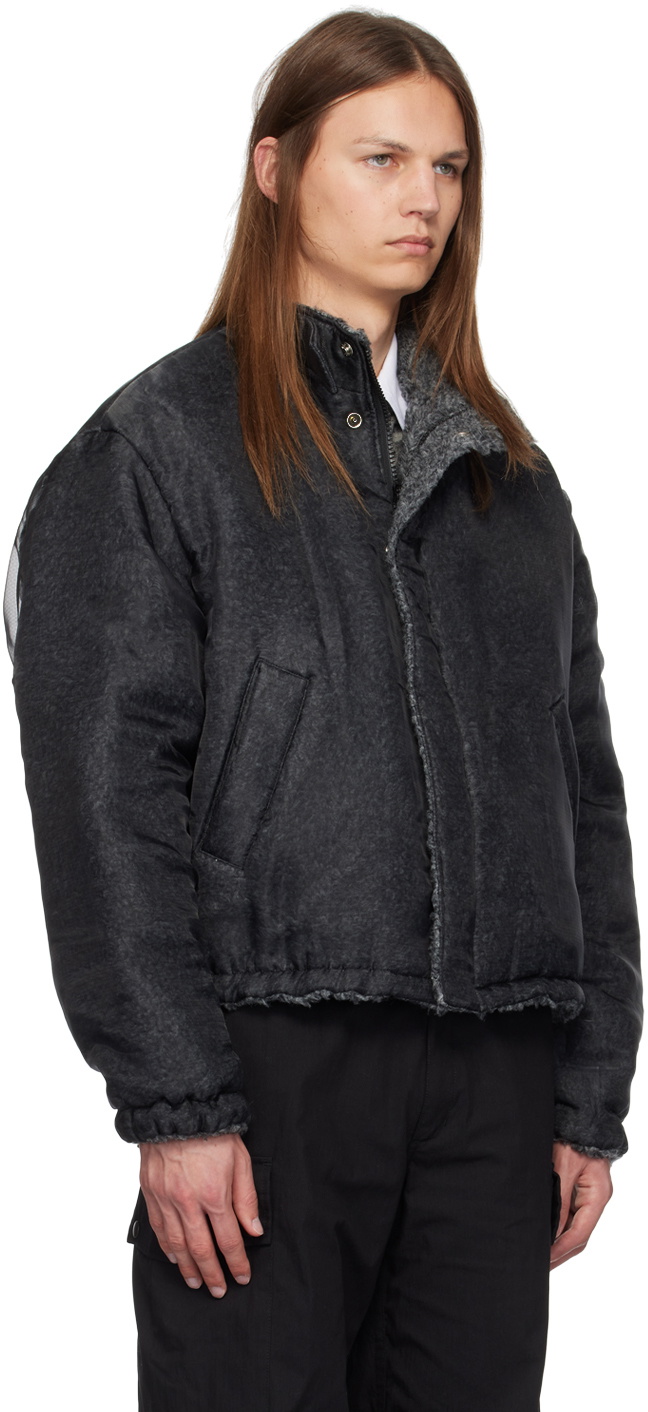 KOZABURO Black Transparent Down Jacket Kozaburo