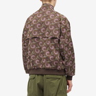 Baracuta x Needles Jacquard AF G9 Harrington Jacket in Dark Brown