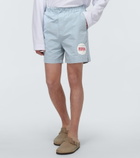 Adish - Logo cotton-blend shorts