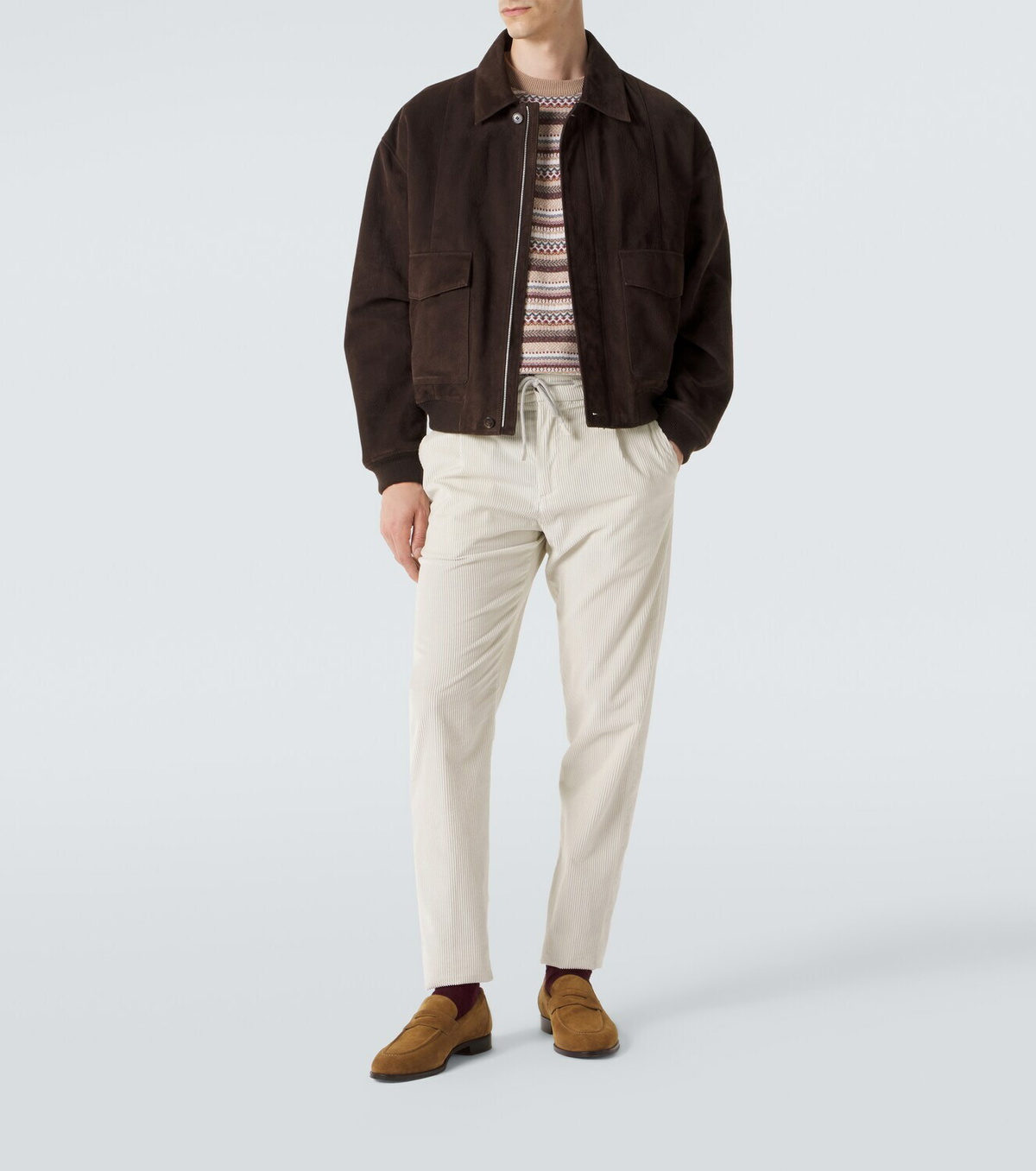 Eleventy Jacquard wool sweater