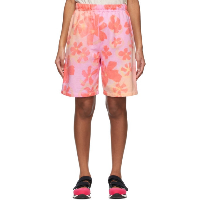 Photo: Collina Strada SSENSE Exclusive Pink Flower Patch Shorts