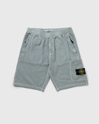 Stone Island Bermuda Cotton Fleece Blue - Mens - Cargo Shorts