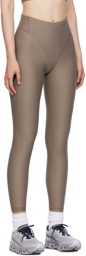 District Vision Brown Pocketed Leggings