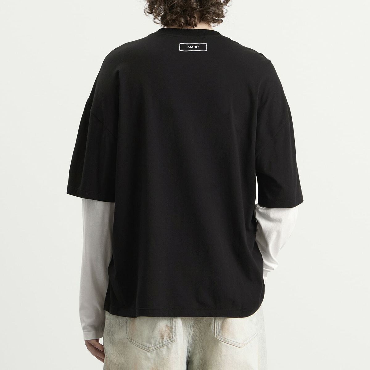 Amiri Men's Burnt Out Double Layer T-Shirt in Black