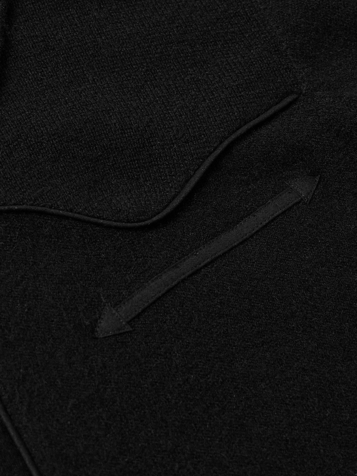 Guest In Residence - Western Felt-Trimmed Cashmere Shirt - Black
