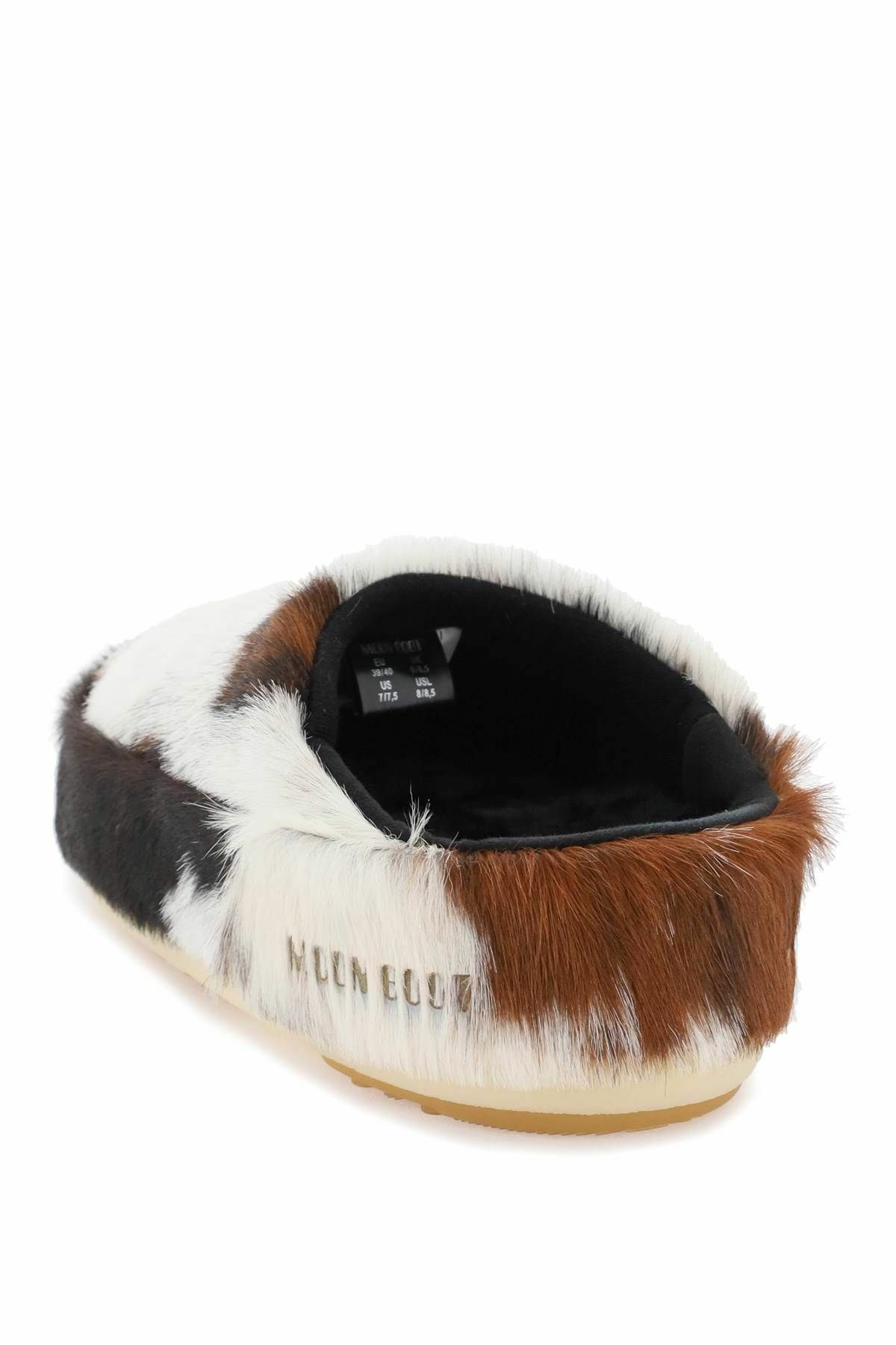MOON BOOT no lace pony mules White
