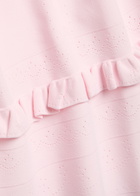 Needle & Thread Pointelle Stretch-knit Midi Skirt Pink
