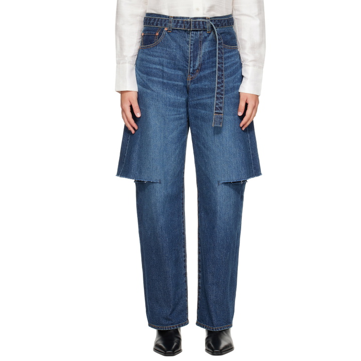 Photo: sacai Blue Belted Jeans