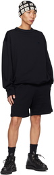 Acne Studios Black Dropped Shoulders Sweatshirt